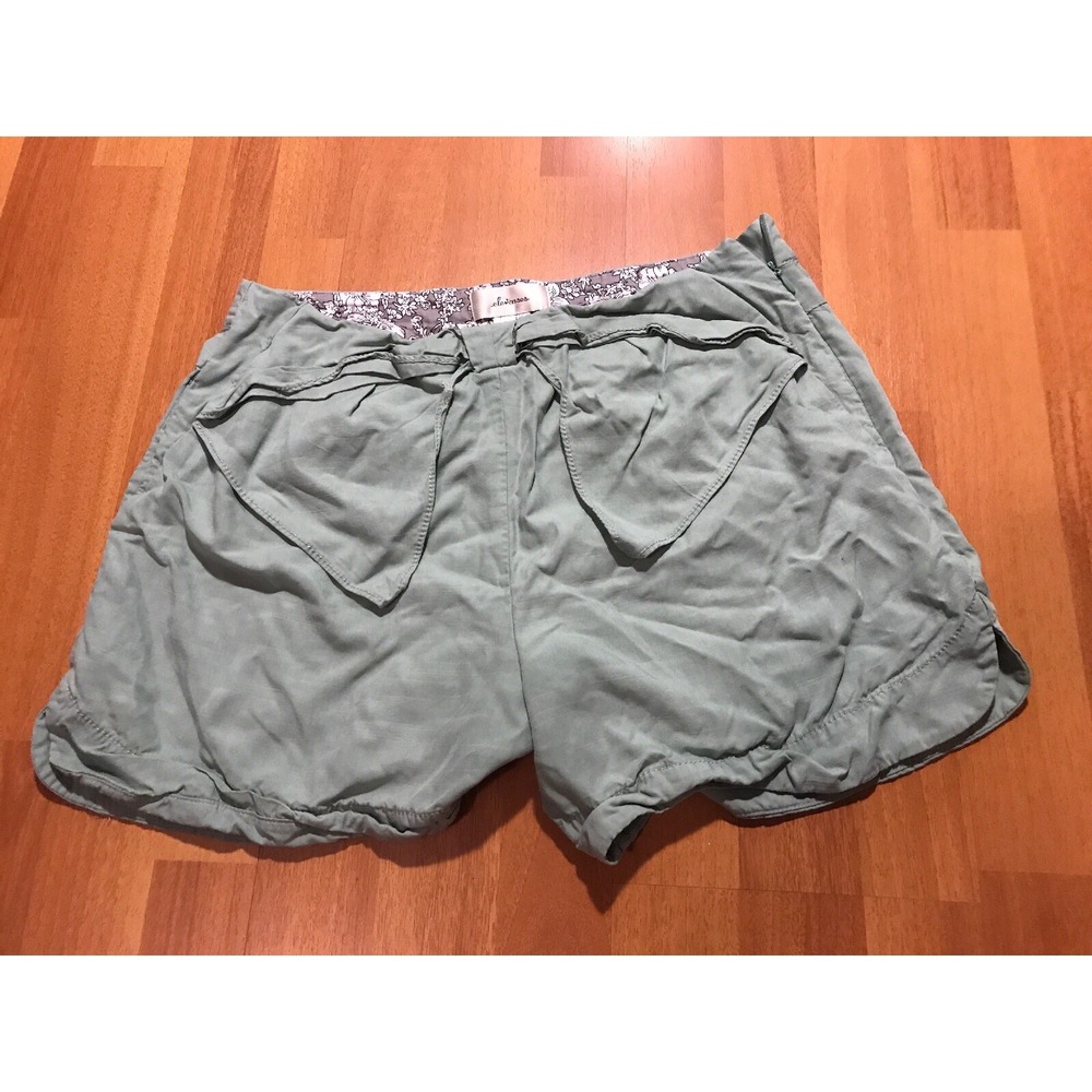 Elevenses Anthropologie‎ Shorts Women's 6 Seafoam Green Large Flap Front Summer